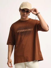 Beyond Limit Brown Half Sleeve T-Shirt