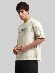 Garage Cream Half Sleeve T-Shirt