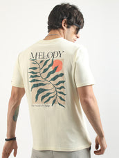Melody Cream Half Sleeve T-Shirt