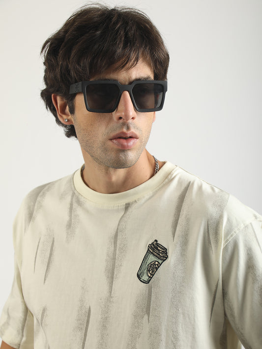 Landdrift Cream Half Sleeve T-Shirt