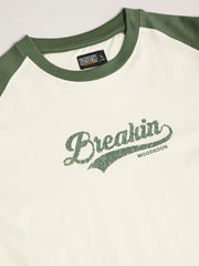 Breakin Cream, Hunter Green Half Sleeve T-Shirt