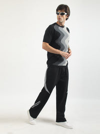 Fluid Form FlatKnit Black Half Sleeve T-Shirt