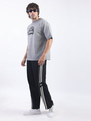 Genz Cap Grey Half Sleeve T-Shirt