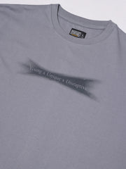 Young Uniquex Grey Half Sleeve T-Shirt