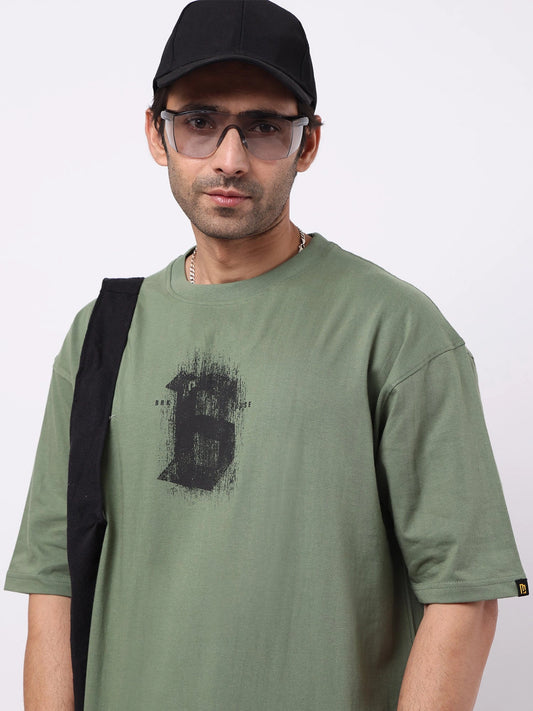 Splatter Hunter Green Half Sleeve T-Shirt
