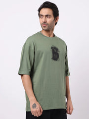 Splatter Hunter Green Half Sleeve T-Shirt