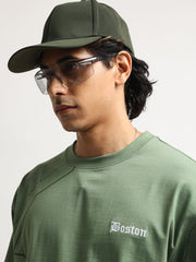 Boston Emboridery Hunter Green Half Sleeve T-Shirt