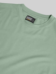 Basic Solid Light Green Half Sleeve T-Shirt