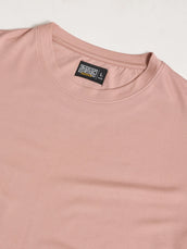 Basic Solid Pink Half Sleeve T-Shirt
