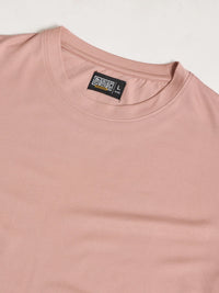 Basic Solid Pink Half Sleeve T-Shirt