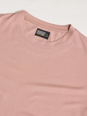 Basic Solid Pink Half Sleeve T-Shirt