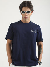 Your Path Navy, White Half Sleeve T-Shirt