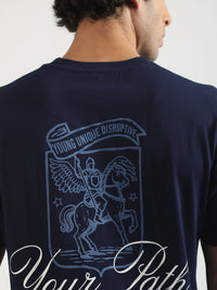 Your Path Navy, White Half Sleeve T-Shirt