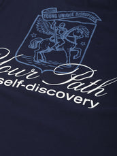 Your Path Navy, White Half Sleeve T-Shirt
