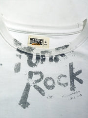 Rock White Half Sleeve T-Shirt