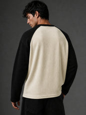 Waffle 47 Cream Full Sleeve T-Shirt
