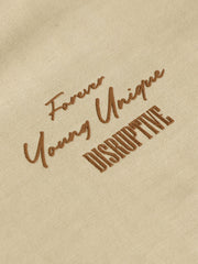 Disruptive Biscuit, Brown Half Sleeve T-Shirt