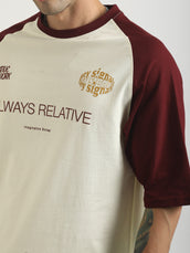 Key Signals Cream Half Sleeve T-Shirt