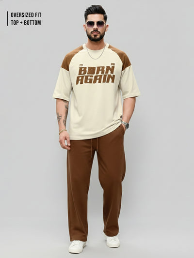 Again Biscuit T-Shirt Co-Ords Set
