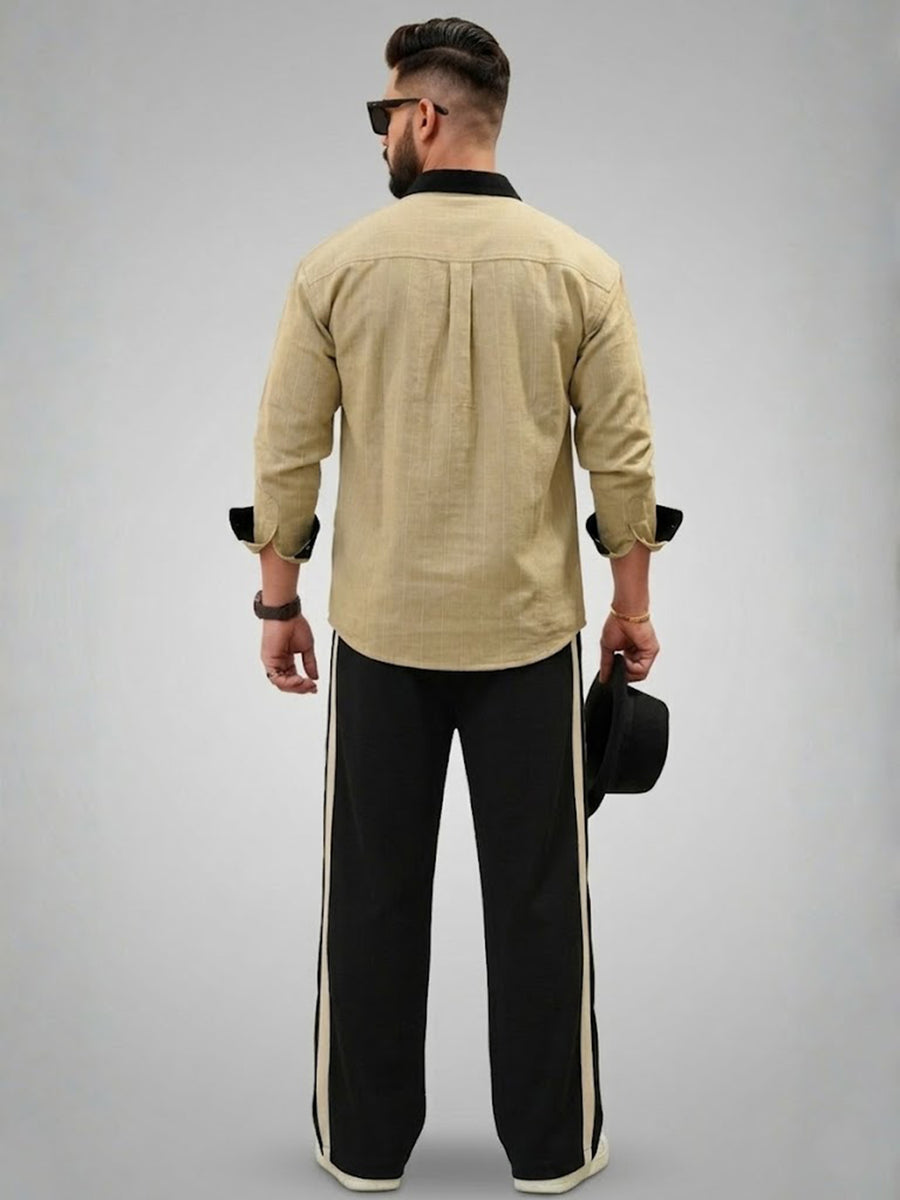 Biscuit Shirt Co-Ords Set