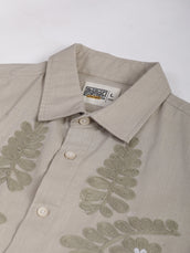 Medallion Embroidery Biscuit Shirt