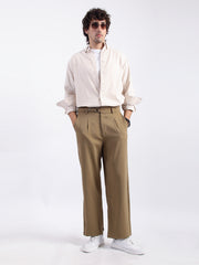 Mini Checks Beige Full Sleeve Shirt