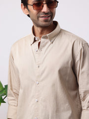Soft Twill Biscuit Full Sleeve Shirt