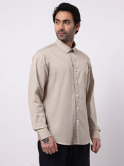 Soft Twill Biscuit Full Sleeve Shirt