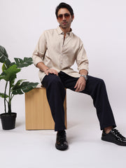 Soft Twill Biscuit Full Sleeve Shirt