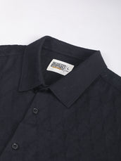 Geometric Black Full Sleeve Shirt