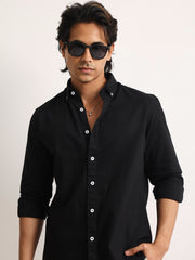 Oxford Black Full Sleeve Shirt