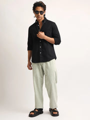 Oxford Black Full Sleeve Shirt