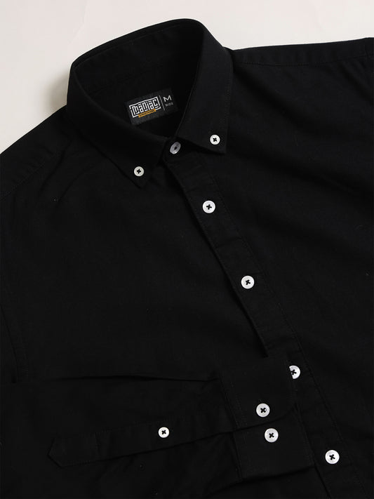 Oxford Black Full Sleeve Shirt