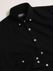 Oxford Black Full Sleeve Shirt
