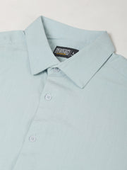 Soft Tech Blue Full Sleeve Shirt
