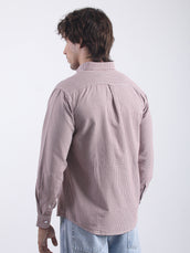 Mini Checks Red Full Sleeve Shirt