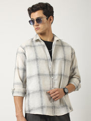 Graphite Plaid Cream Shirt