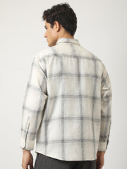Graphite Plaid Cream Shirt