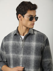Graphite Plaid Dark Grey Shirt