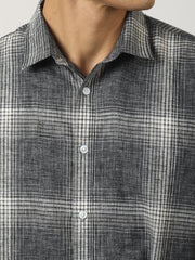 Graphite Plaid Dark Grey Shirt