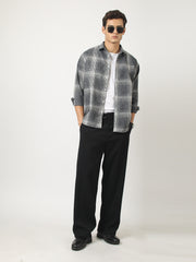 Graphite Plaid Dark Grey Shirt