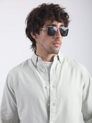 Mini Checks Green Full Sleeve Shirt