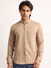 Super Twill Khaki Full Sleeve Shirt