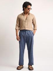 Super Twill Khaki Full Sleeve Shirt