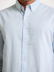 Oxford Stripes Light Blue Full Sleeve Shirt