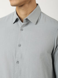 Soft Tech Light Grey Full Sleeve Shirt