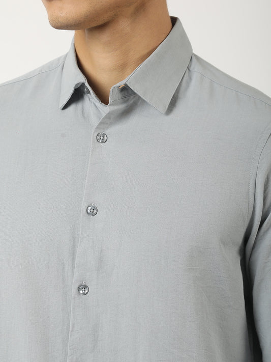 Soft Tech Light Grey Full Sleeve Shirt
