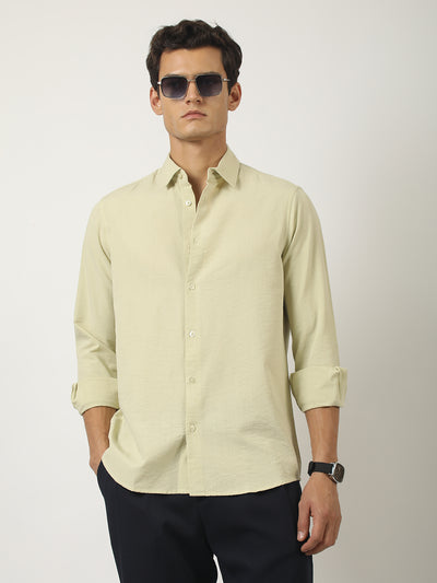 Ligh Green Full Sleeve Soft-Tech Shirt