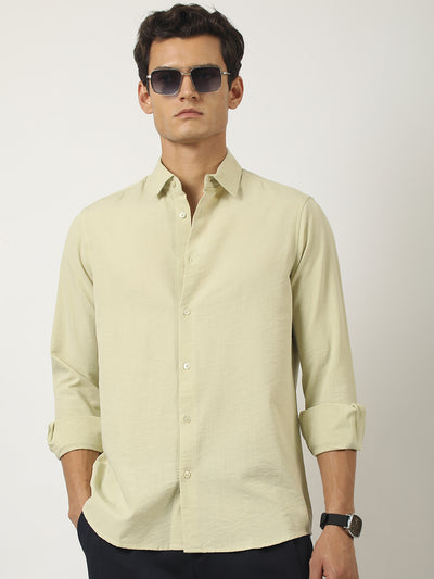 Ligh Green Full Sleeve Soft-Tech Shirt