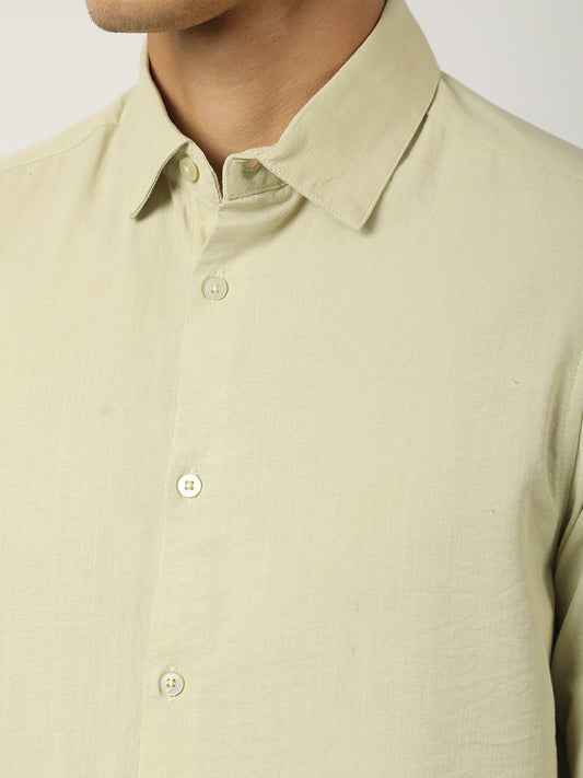 Ligh Green Full Sleeve Soft-Tech Shirt